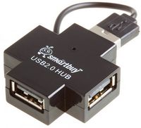 Коммутатор USB SmartBuy SBHA-6900-K 4 порта, черный