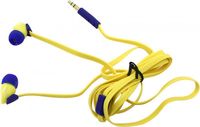 Наушники SmartBuy TECHNA, желто-синие, плоский кабель (SBE-7220)