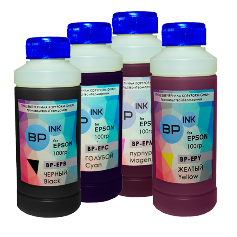 Пищевые (съедобные) чернила BP-Ink для Epson, 100мл