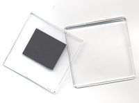 Пластиковый фотомагнит квадратный 90x90мм, уп.20шт