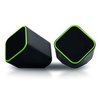 Стерео колонки SmartBuy CUTE ,чёрно-зелёные, мощность 6 Вт,питание USB (SBA-2580)