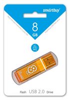 Флэш-память USB Flash 8 Gb SmartBuy Glossy Orange