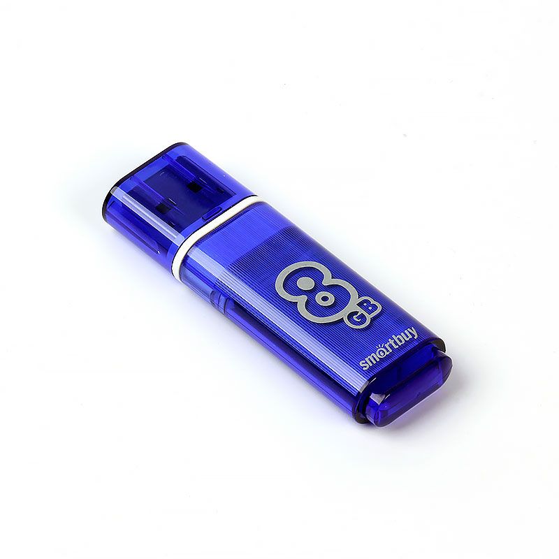 Флэш-память USB 3.0 Flash 8 Gb SmartBuy Glossy Dark Blue