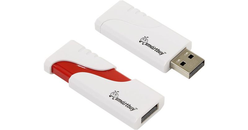 Флэш-память USB Flash 32 Gb SmartBuy Hatch White