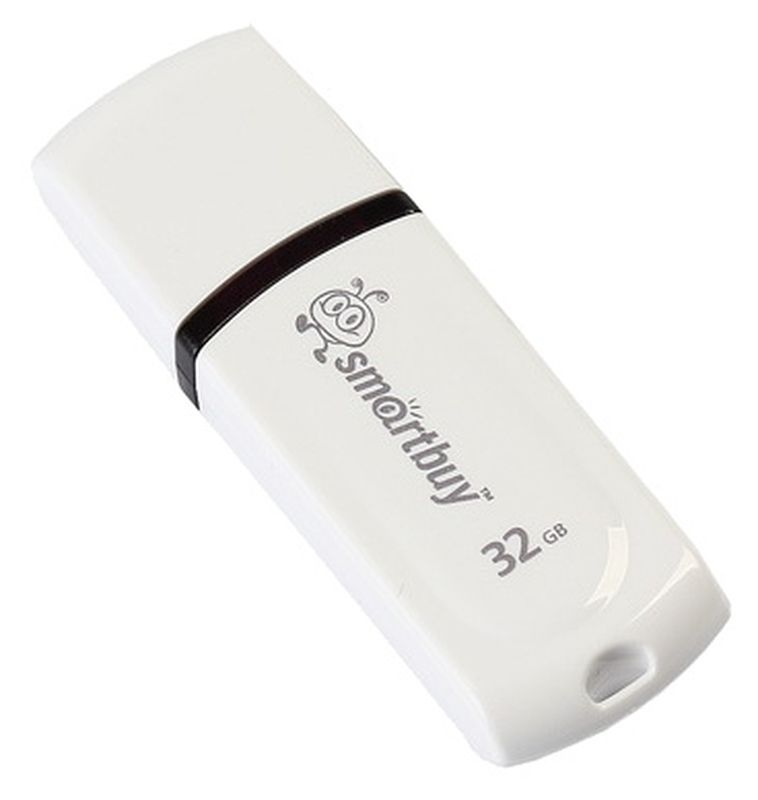 Флэш-память USB Flash 32 Gb SmartBuy Paean White