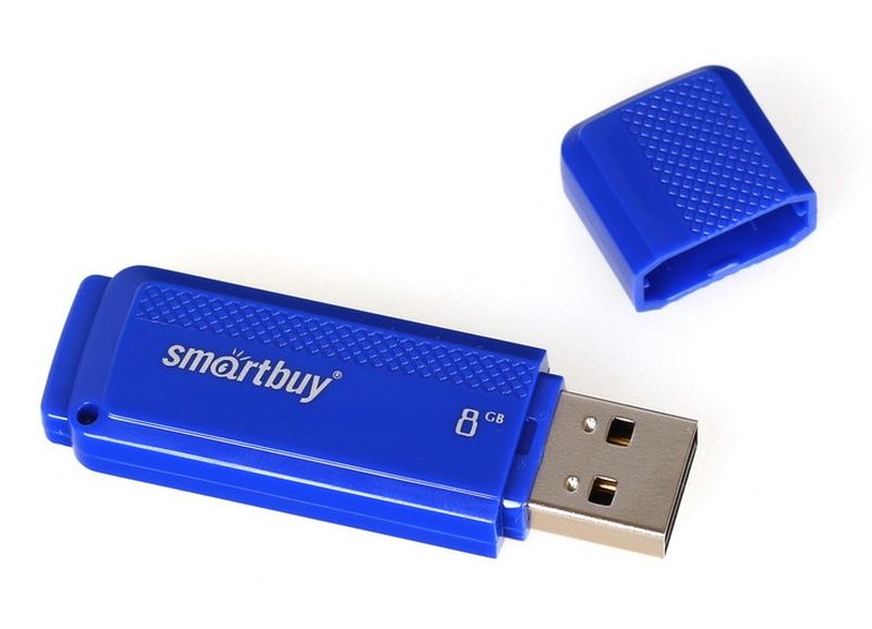 Флэш-память USB Flash 8 Gb SmartBuy Dock Blue