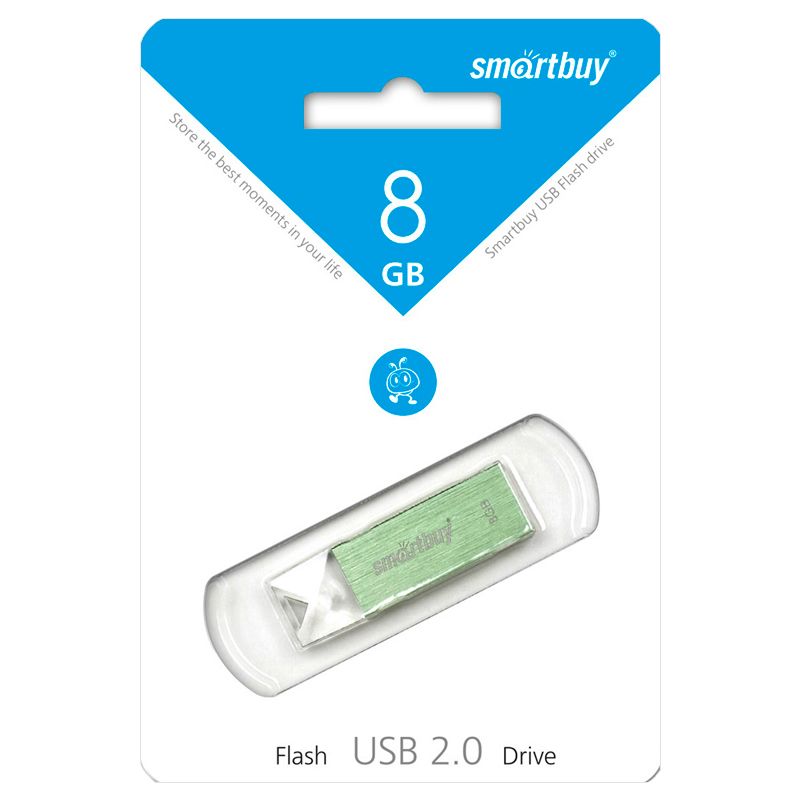Флэш-память USB Flash 8 Gb SmartBuy U10 Green