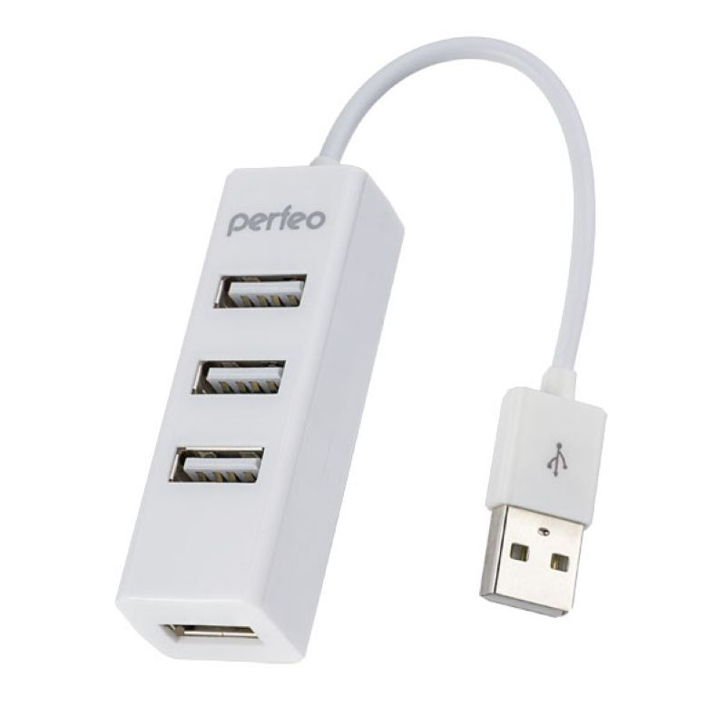 USB-Хаб Perfeo 4 порта (PF-HYD-6010H White) White
